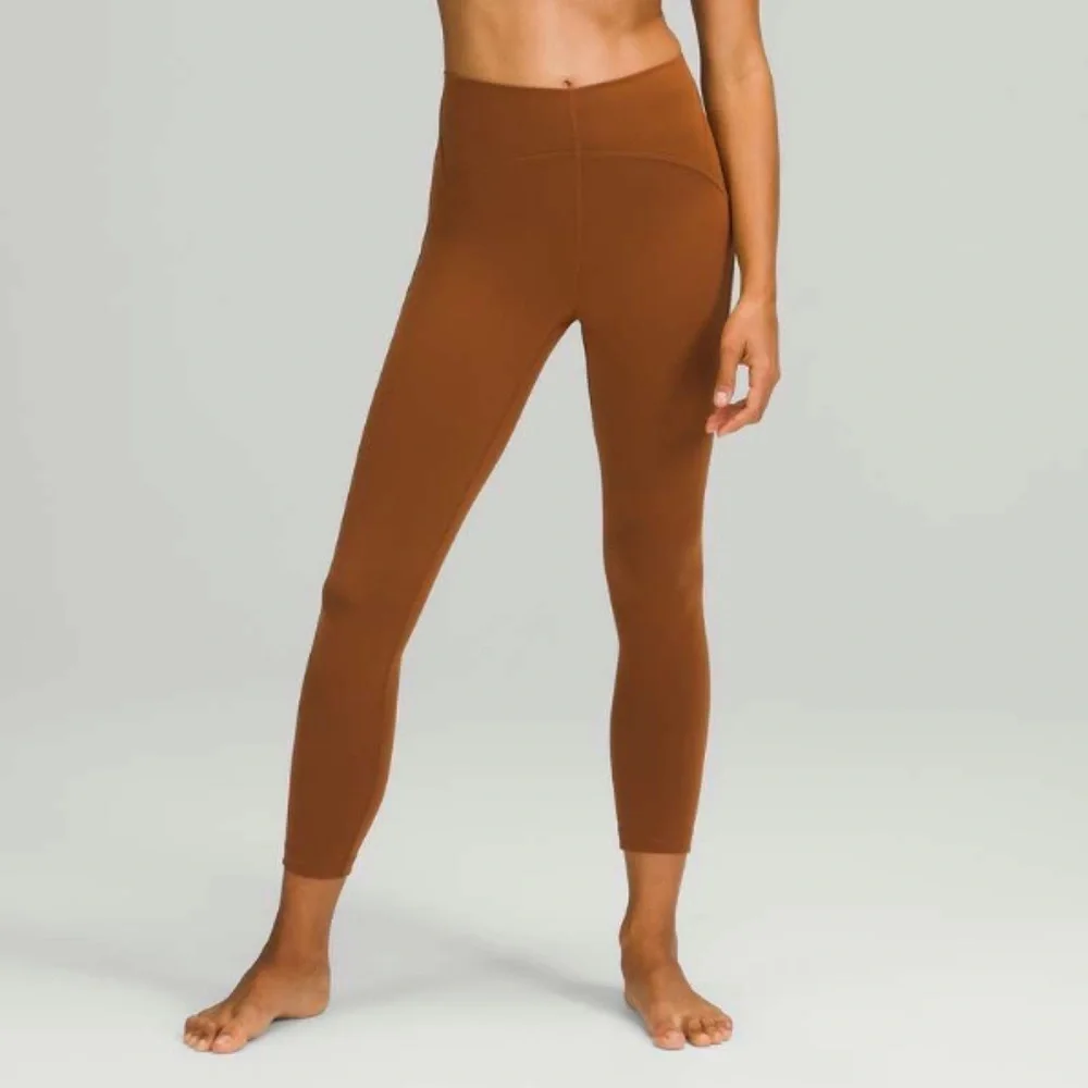 Lululemon Instill High Rise Tights Leggings Copper Brown 12 Nwt